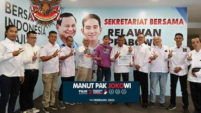 Relawan DPD BRIM-08 Jawa Timur, Siap Menangkan Prabowo - Gibran Satu Putaran.