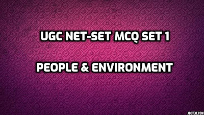 100 MCQ Set 1 People Environment for UGC NET