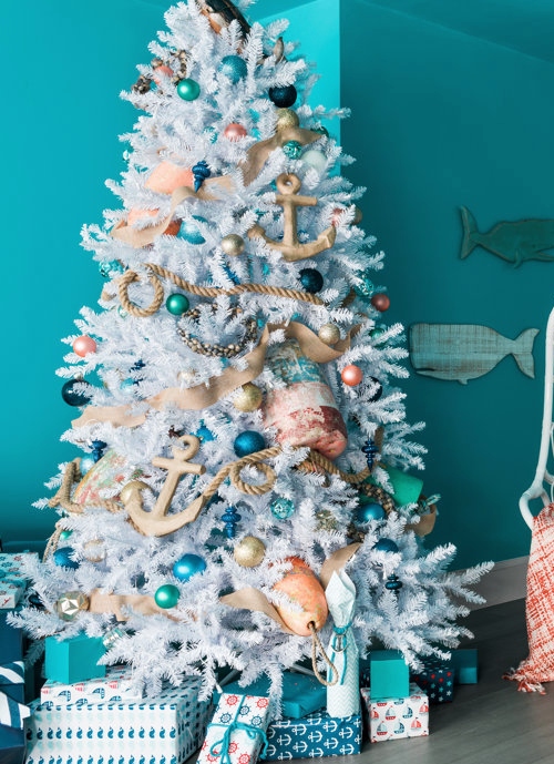 White Nautical Christmas Tree