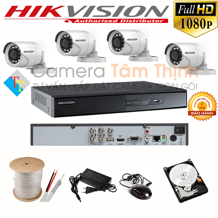 Bộ 4 Camera HIKVISION