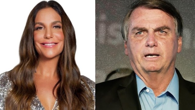 ‘Está chateada porque a teta acabou’, diz Bolsonaro sobre Ivete Sangalo 