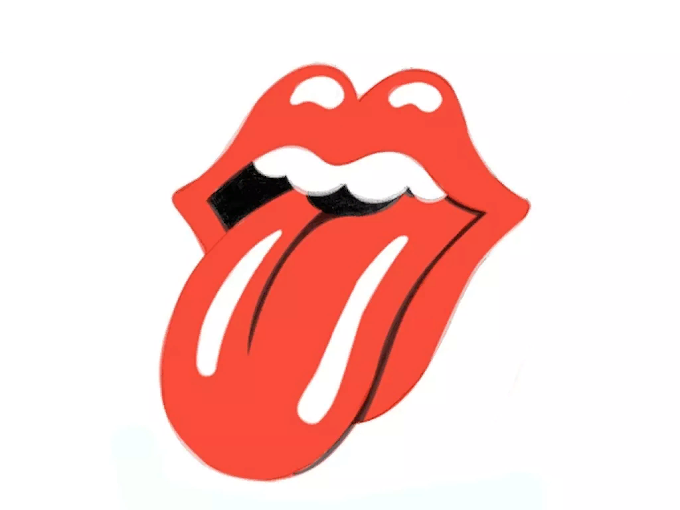 КАК НАРИСОВАТЬ ЛОГОТИП ROLLING STONES