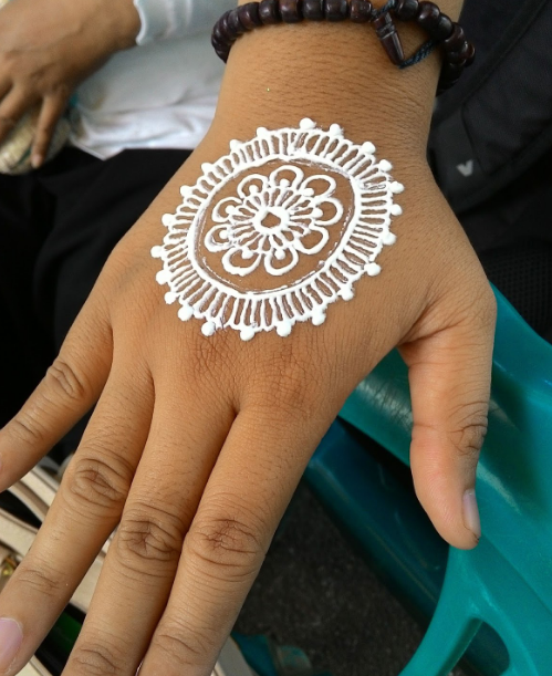 gambar henna anak anak simple