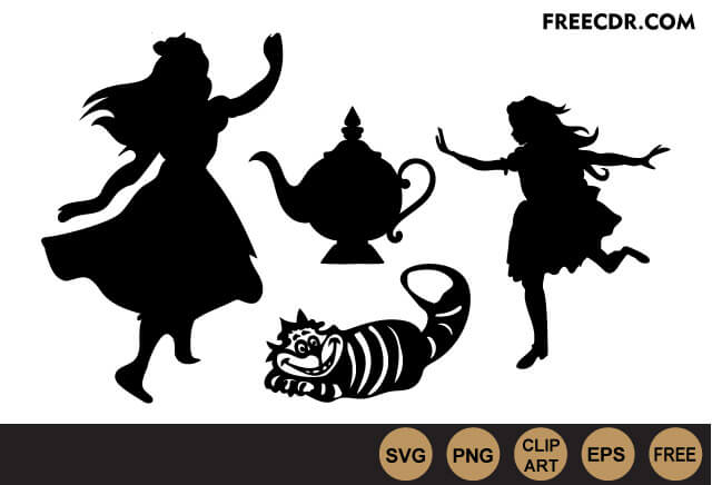 alice in wonderland svg files