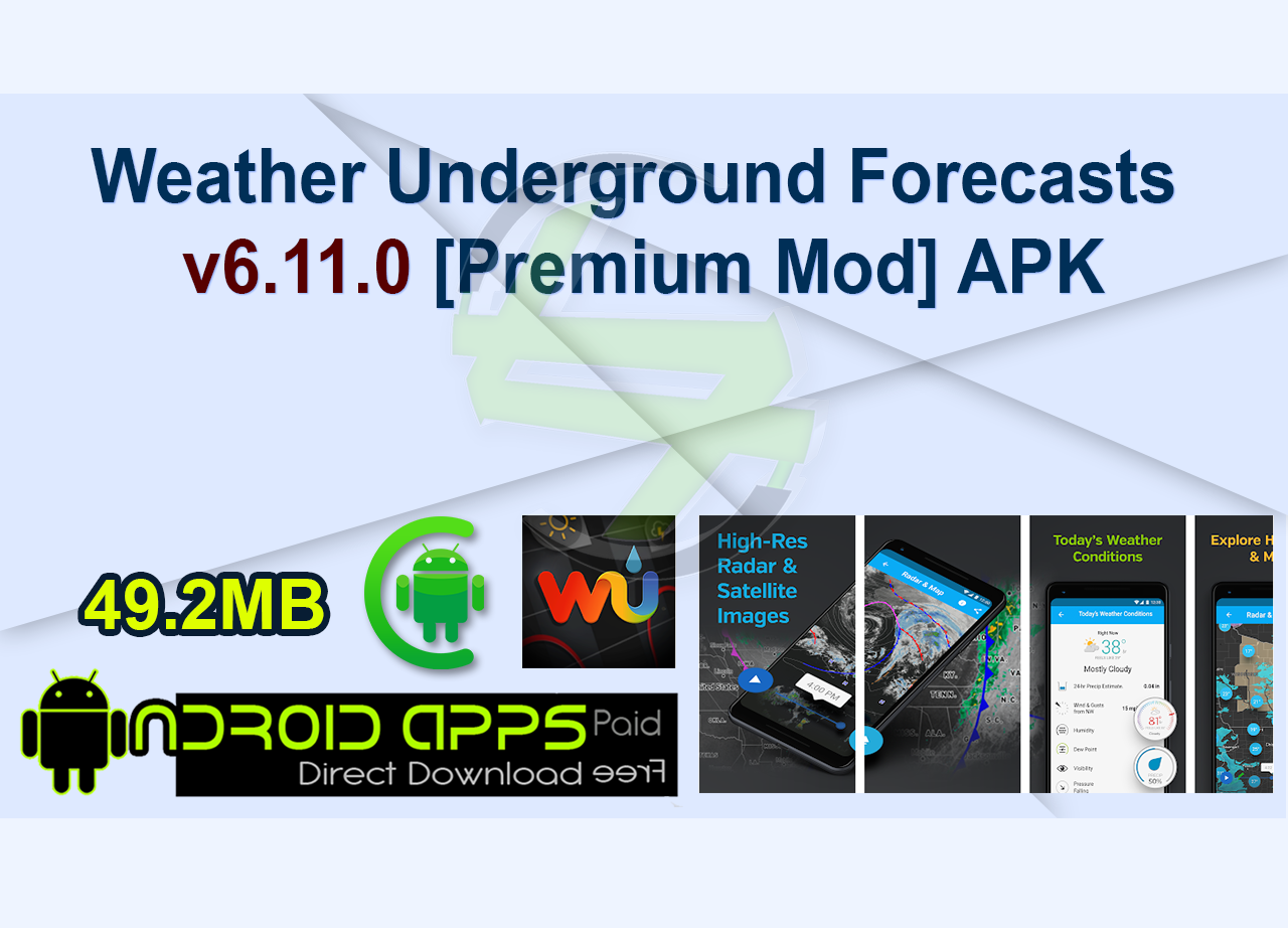 Weather Underground Forecasts v6.11.0 [Premium Mod] APK