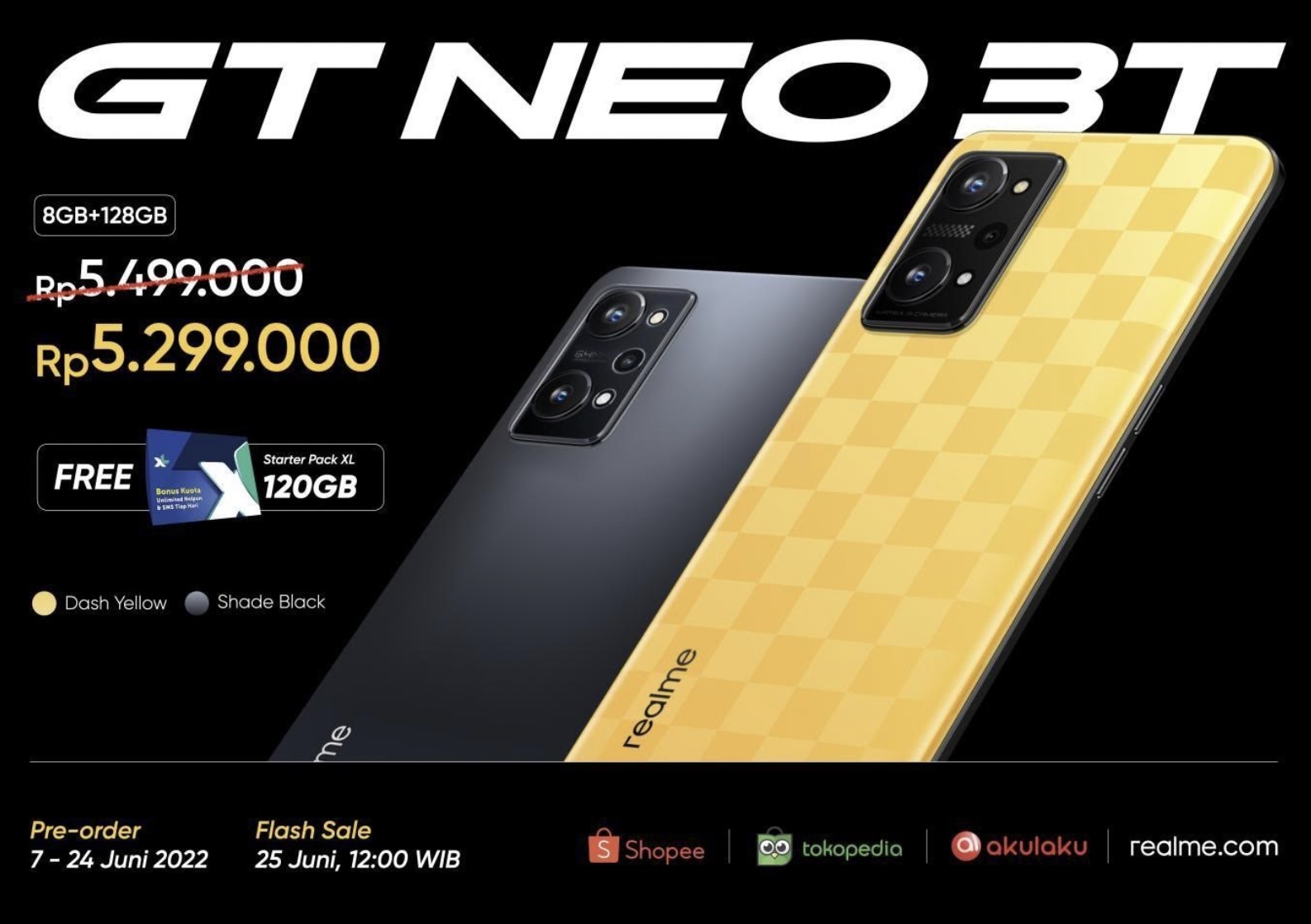 Realme GT Neo 3, GT Neo 3T dan Realme Buds Air 3 Nitro Blue Resmi Diluncurkan di Indonesia