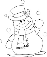 Snowman coloring page