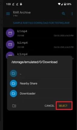كيفية فتح ملف RAR على الهاتف المحمول
