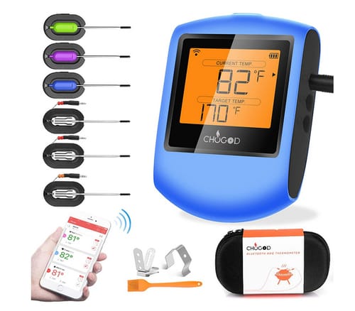 CHUGOD Wireless Remote Digital Cooking Food Meat Thermometer