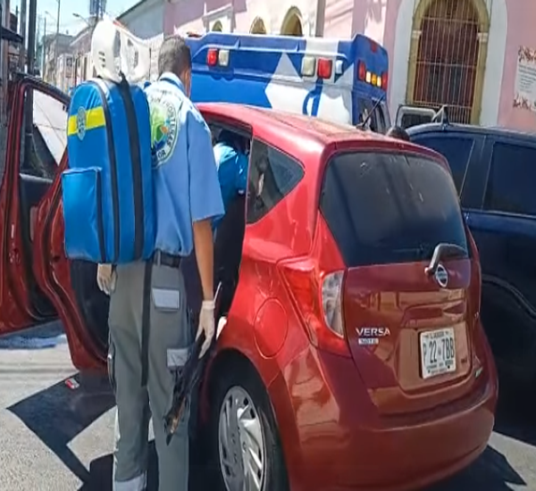 El Salvador: Anciana lesionada tras aparatoso accidente en Santa Ana