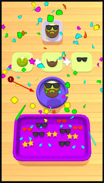 Jika sesuai, kamu akan menang dan naik level di game emoji mix