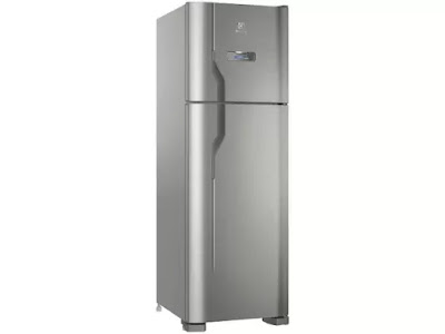 Geladeira/Refrigerador Electrolux Frost Free Inox - Duplex 371L