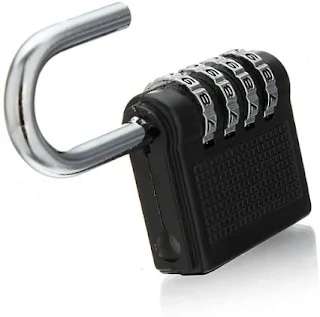 4 Digit Combination Lock Padlock Resettable Password Security Bag Travel Luggage Hown - store