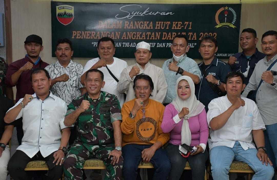 Kodam I/BB Syukuran HUT Penerangan TNI AD  Ke 71