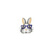 rabbit wearing glasses Embroidery Design