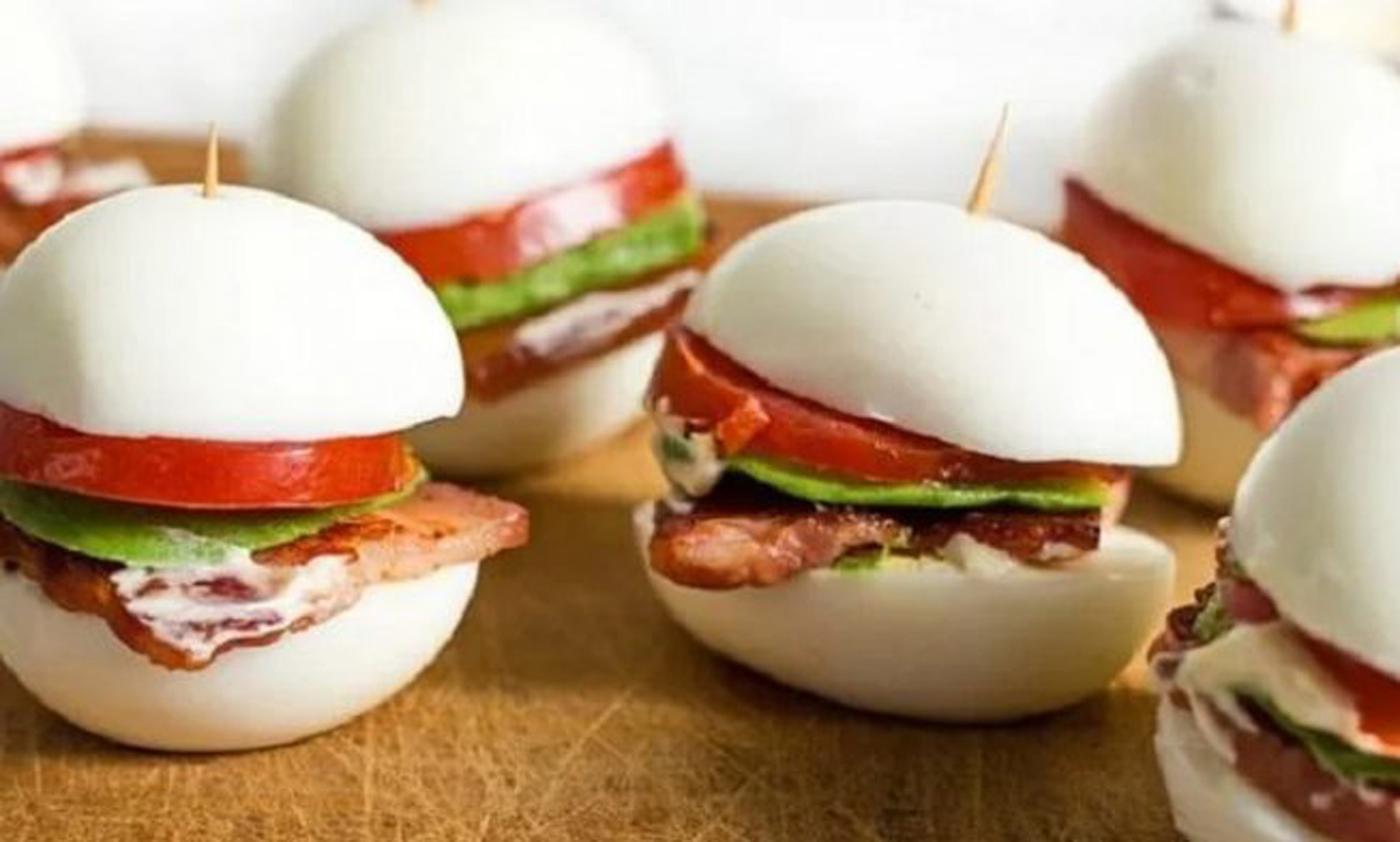 Use Hard-Boiled Eggs to Make Mini Keto Burger ‘Buns’