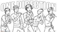 One Direction coloring page