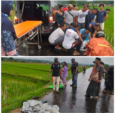 Hendak Jemput Istrinya, Warga Desa Pesarean Tersambar Petir