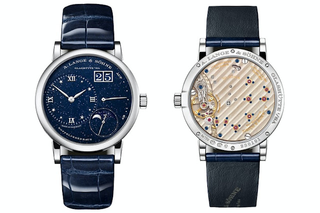 Tema del cielo estrellado - La Réplica de A. Lange & Söhne Lange 1 Moon Phase Gold Flux Dial