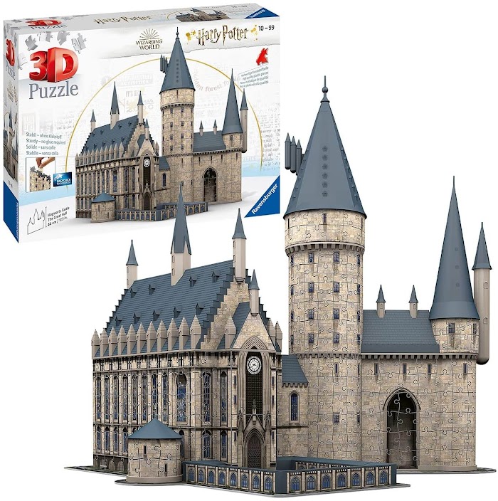 Ravensburger Harry Potter Hogwarts Castle The Great Hall with Tower 3D Jigsaw Puzzle