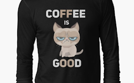 Coffee is good cat funny 1 Classic T-Shirt
