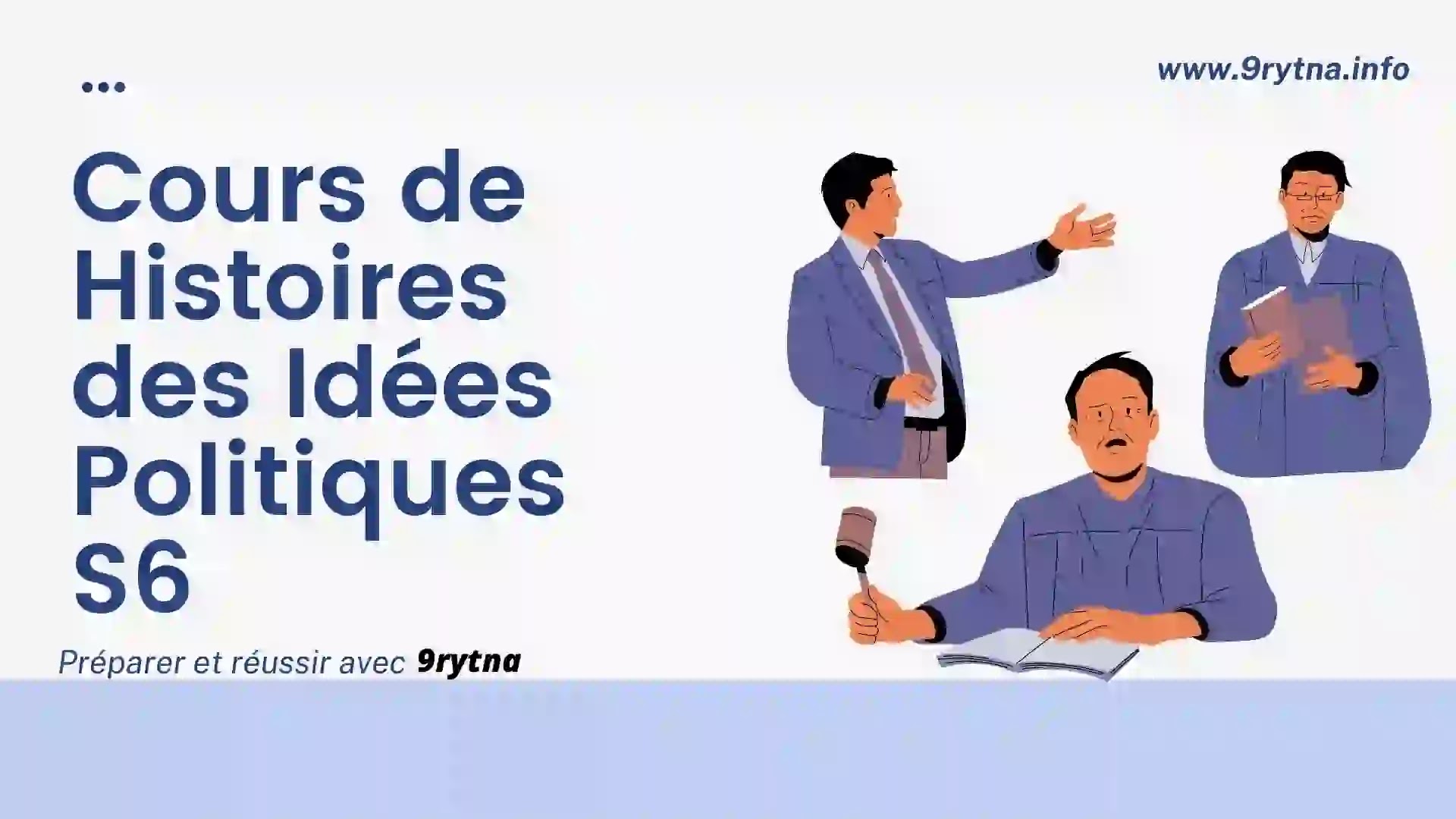 Cours de histoires des idées politiques S6 - Droit en français