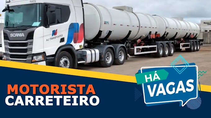 Transportadora AJ Transportes abre vagas para motorista carreteiro