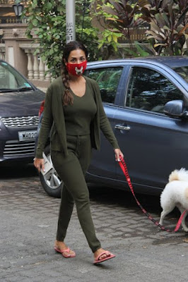 Bollywood actress Malaika Arora spotted with today morning