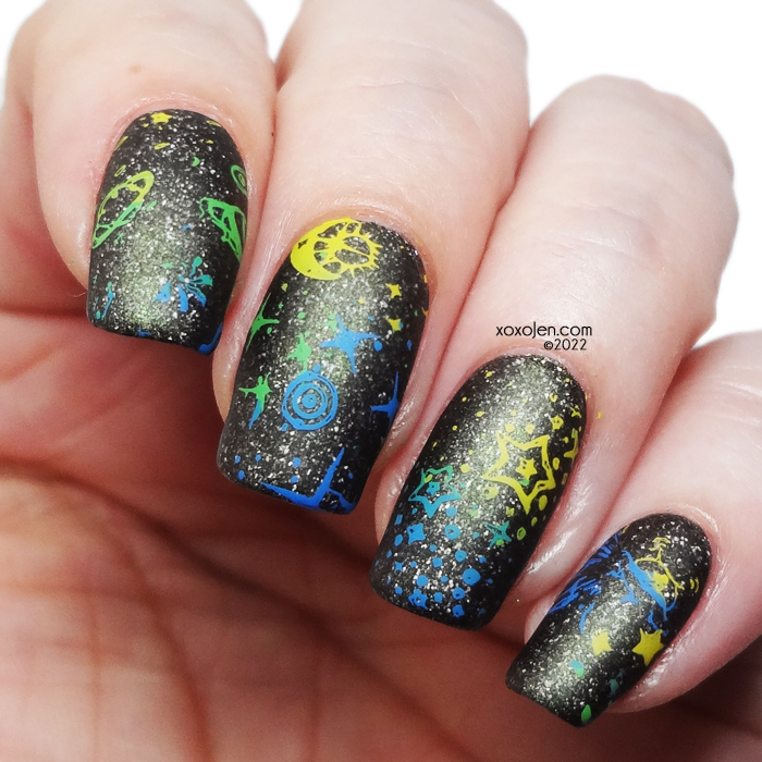 xoxoJen's swatch of H La Cosadora Nailart Stamping