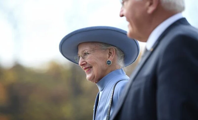 Germany’s President Frank-Walter Steinmeier and First Lady Elke Büdenbender, Crown Prince Frederik and The Queen