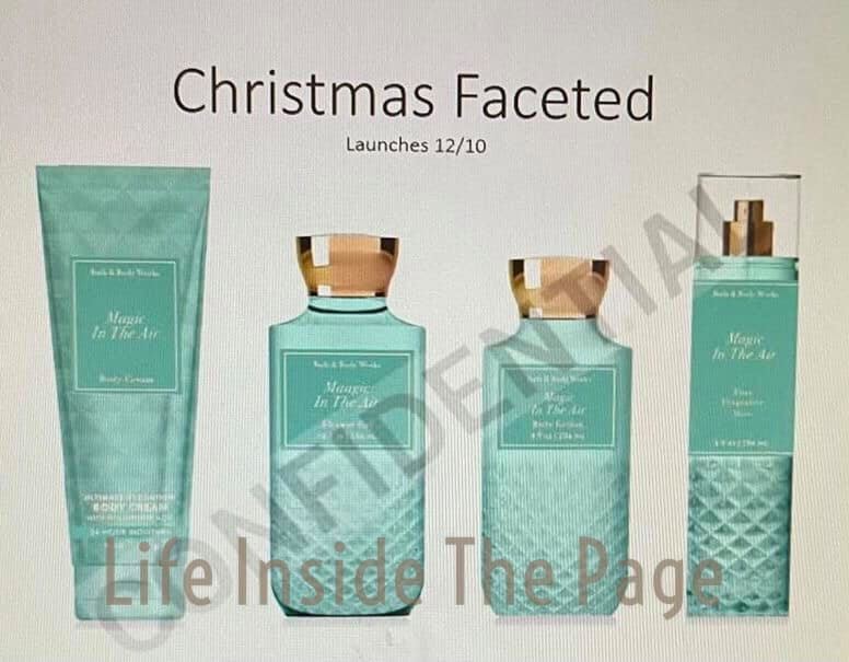 Life Inside the Page: Bath & Body Works  New Christmas Faceted Body Care  Collection - Forever Red, A Thousand Christmas Wishes, and Magic in the Air
