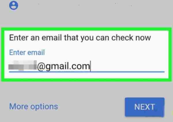 استعادة كلمة مرور Gmail باستخدام تطبيق Gmail