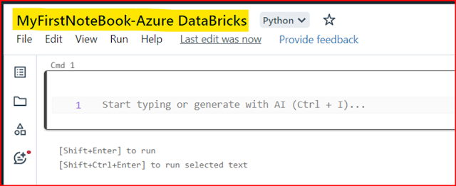 MyFirst Azure Synapse Notebook