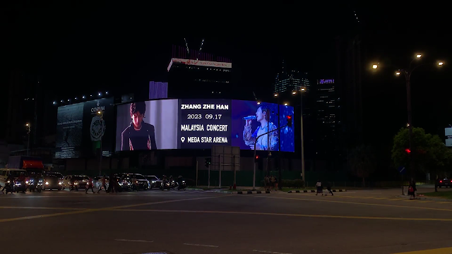 Fans Support Ad Zhang Zhe Han 张哲瀚应援广告 Malaysia KL City Center Digital Billboard Advertising Klang Valley Kuala Lumpur Digital Out of Home Advertising
