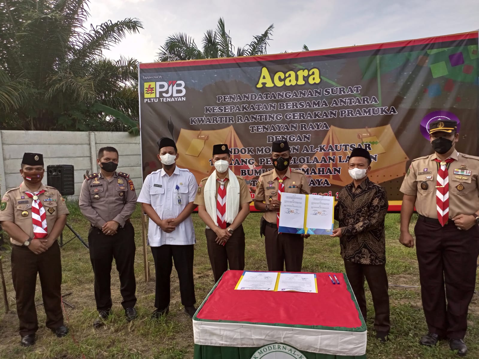 Ka Kwarcab Pekanbaru Saksikan MoU Pengelolaan Buper Tenara Al-kautsar