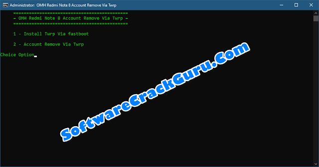 Download OMH Redmi Note 8 Account Remove TWRP -[FREE]