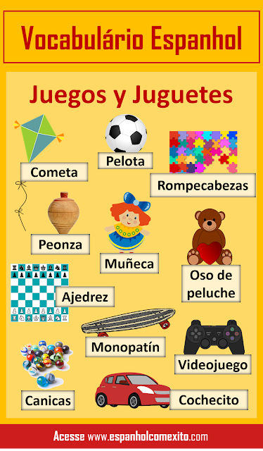 Brinquedos em espanhol