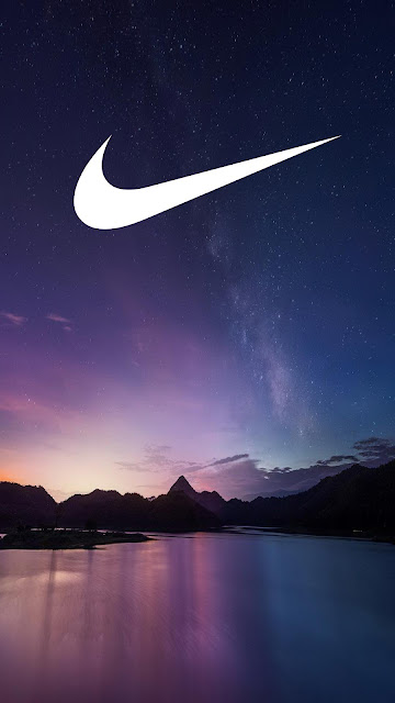 Nike Logo Starry Sky Wallpaper For Phone