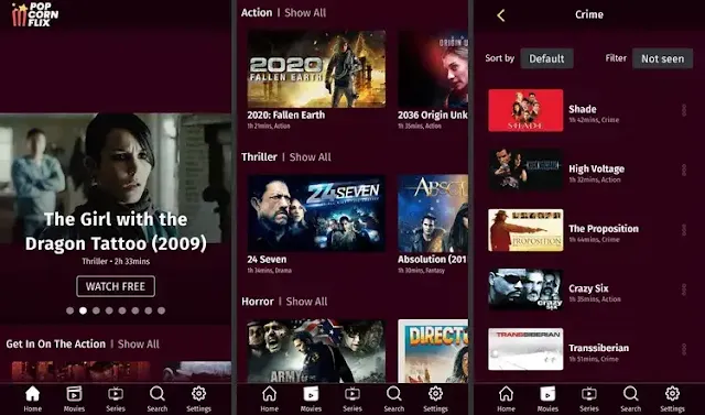 تطبيق Popcornflix