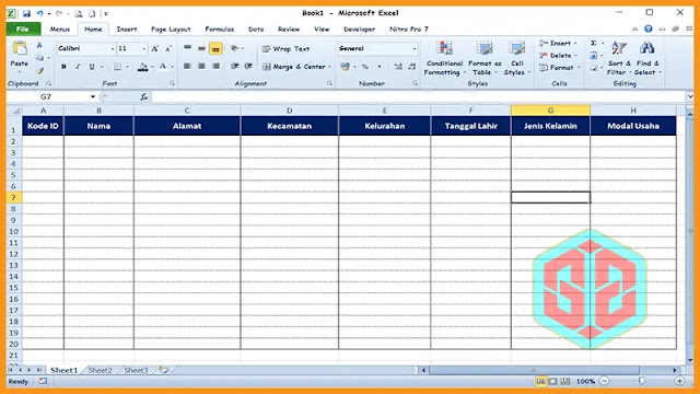 Membuat Form Database Excel