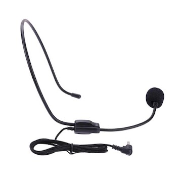 Dynamic headset microphone wired hown - store