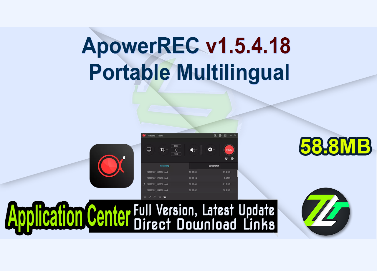 ApowerREC v1.5.4.18 Portable Multilingual