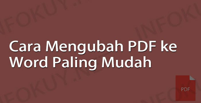 cara mengubah pdf ke word