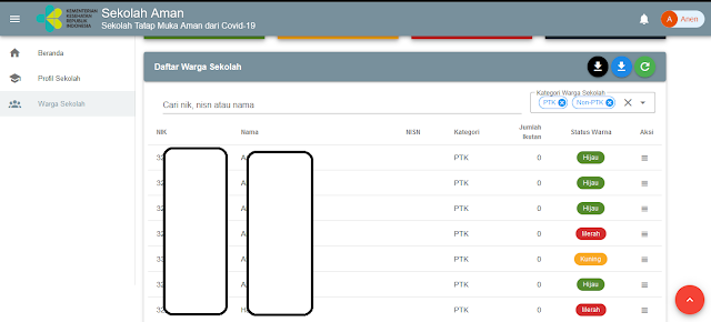 Cara Login SATGAS Covid-19 Operator Sekolah