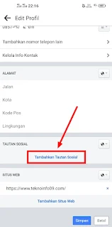 6. Cara Menambahkan Link Instagram di Profil Facebook