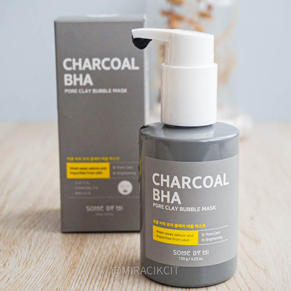 SOME BY MI CHARCOAL BHA PORE CLAY BUBBLE MASK REVIEW