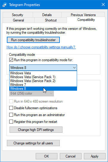 3-Changing-Compatibility-Mode-Settings-in-the-Properties-of-Telegram-App-in-Windows