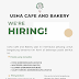 OPEN POSITIONS AT ﻿USHA CAFE AND BAKERY