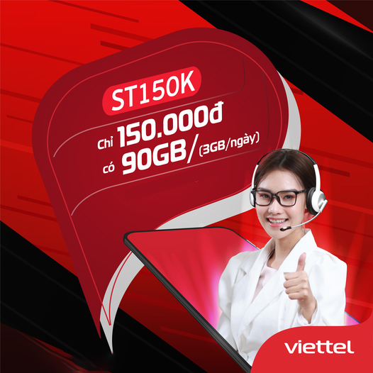 Gói cước 4G Viettel - ST150K