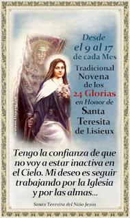 LOS 24 GLORIAS en Honor de Santa Teresita